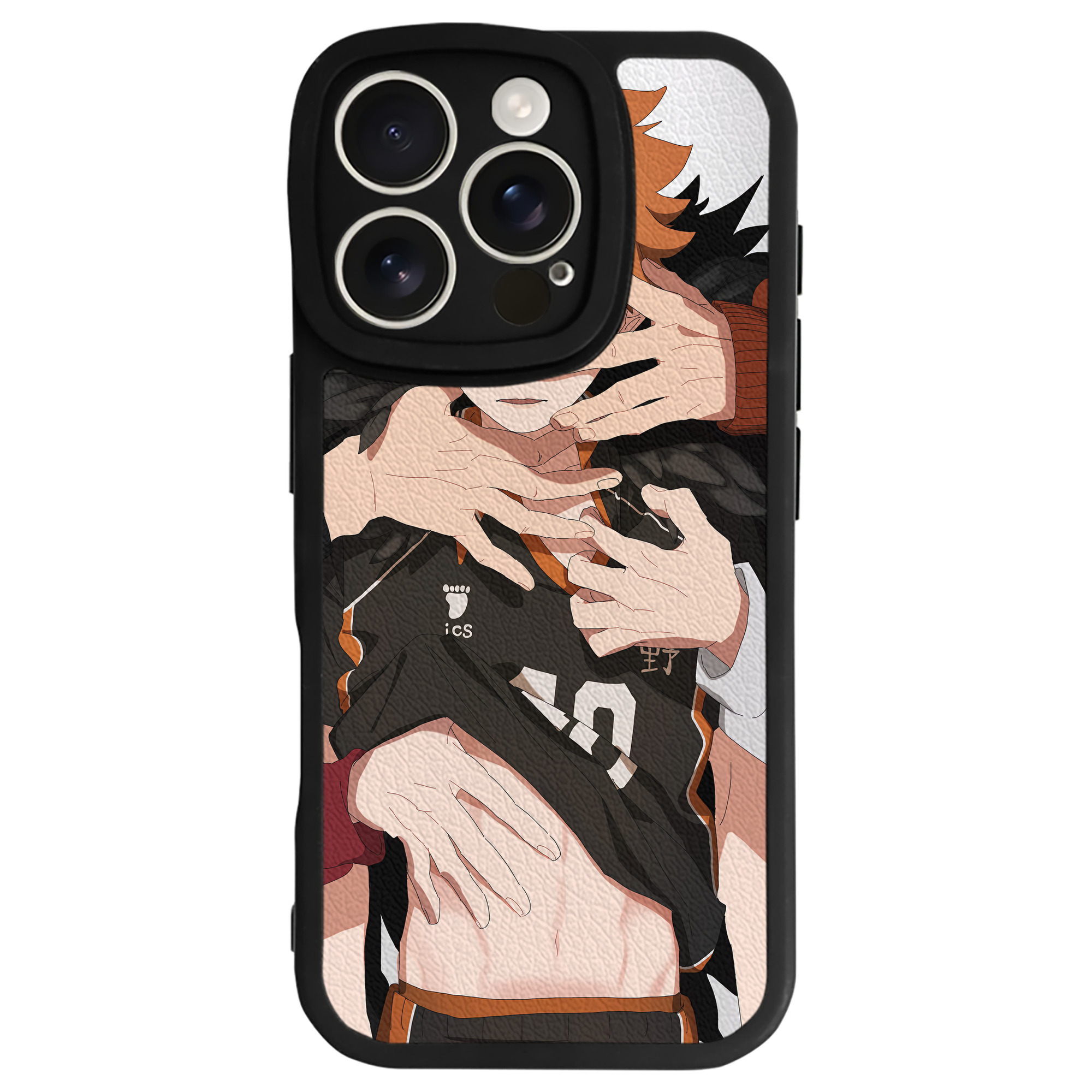 （画像用） ハイキュー!! Haikyu!! 【iPhone 16シリーズ対応】シリコンスマホケース（レザー調） 材質：シリコン